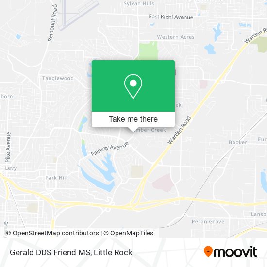 Gerald DDS Friend MS map