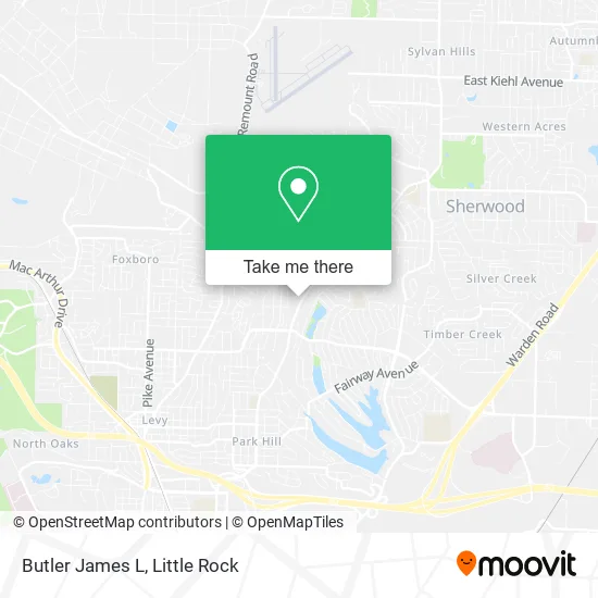 Butler James L map