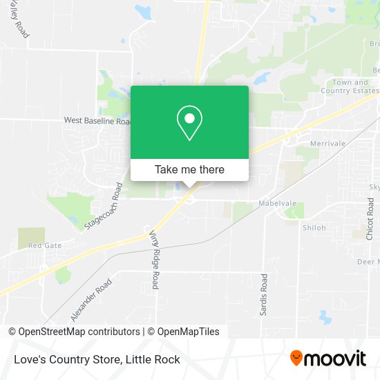 Mapa de Love's Country Store