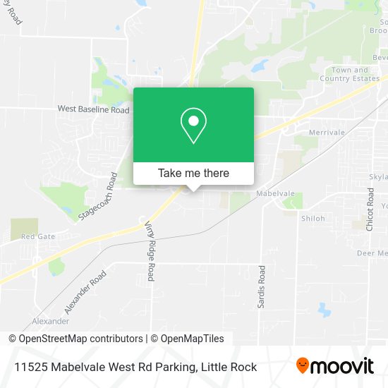 11525 Mabelvale West Rd Parking map