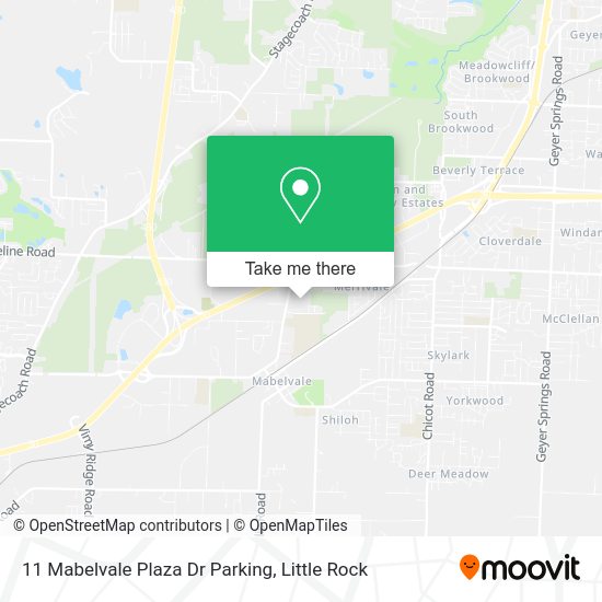 11 Mabelvale Plaza Dr Parking map