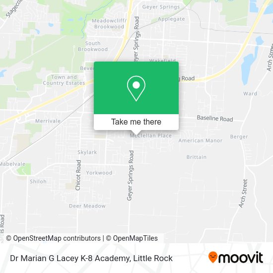 Dr Marian G Lacey K-8 Academy map