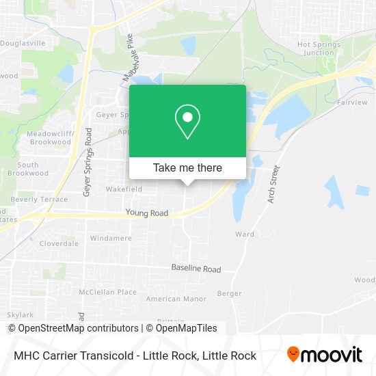 Mapa de MHC Carrier Transicold - Little Rock