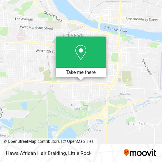 Hawa African Hair Braiding map