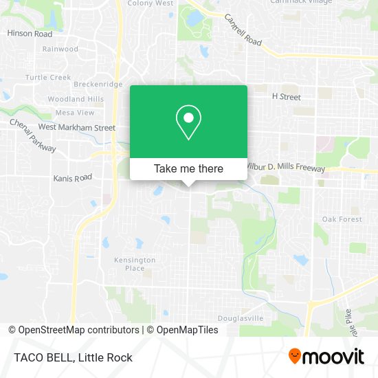 TACO BELL map