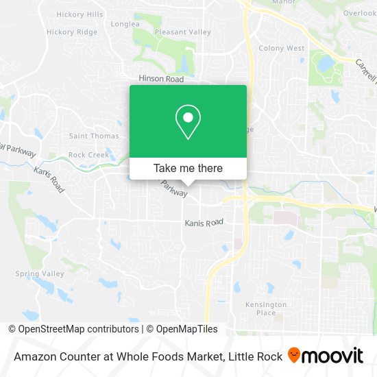 Amazon Counter at Whole Foods Market map