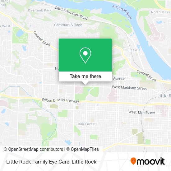 Little Rock Family Eye Care map