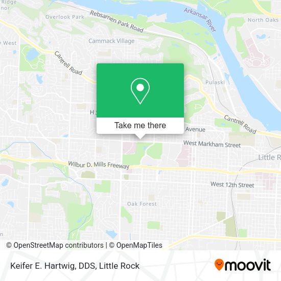 Keifer E. Hartwig, DDS map