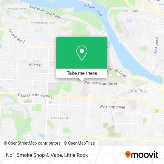 Mapa de No1 Smoke Shop & Vape