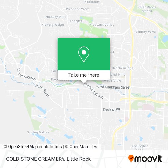Mapa de COLD STONE CREAMERY
