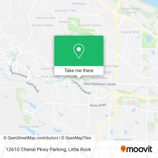 12610 Chenal Pkwy Parking map