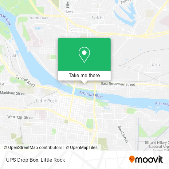 UPS Drop Box map