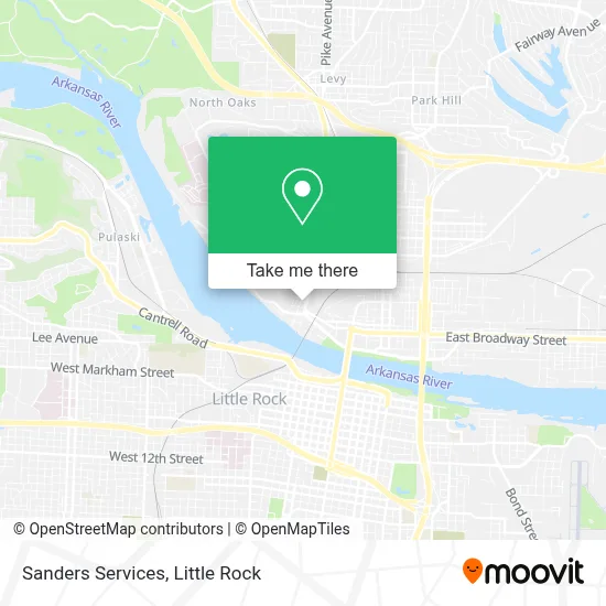 Sanders Services map