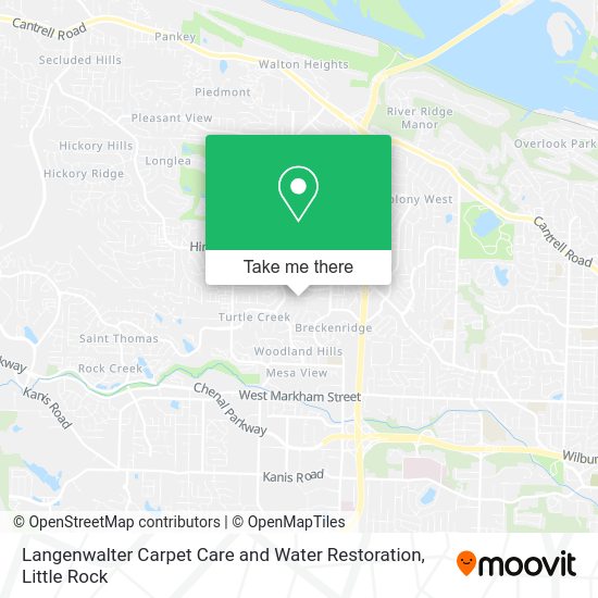 Mapa de Langenwalter Carpet Care and Water Restoration
