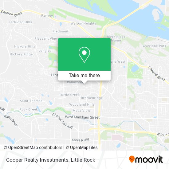 ¿Cómo llegar a Cooper Realty Investments en Little Rock en autobús?