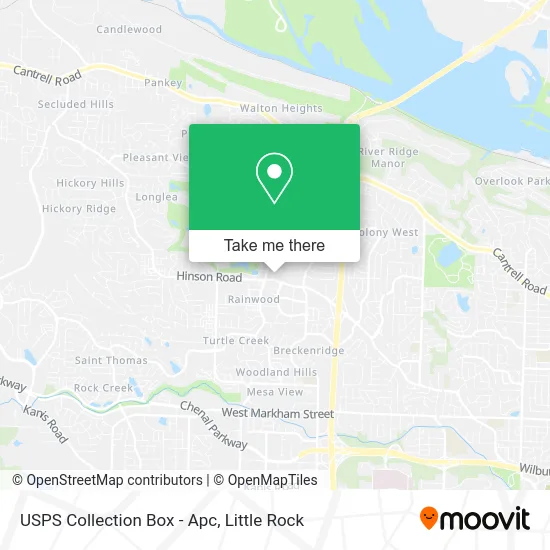 Mapa de USPS Collection Box - Apc