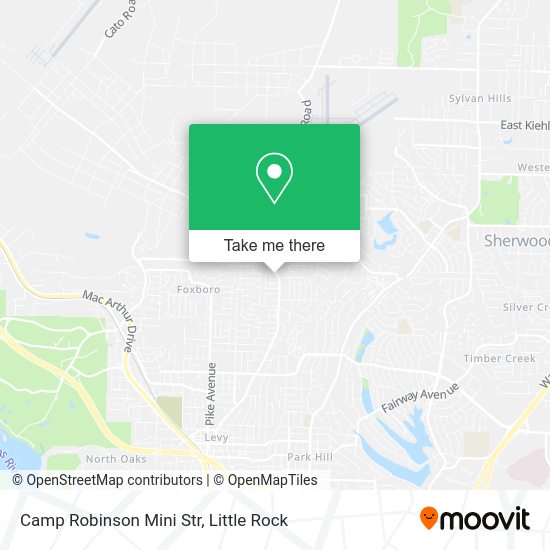 Camp Robinson Mini Str map