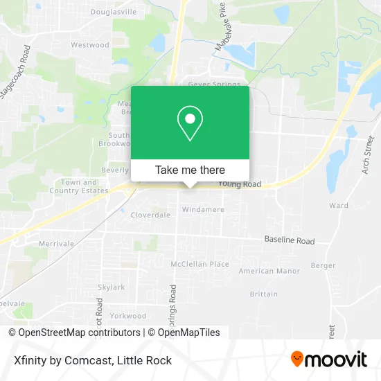 Xfinity by Comcast map