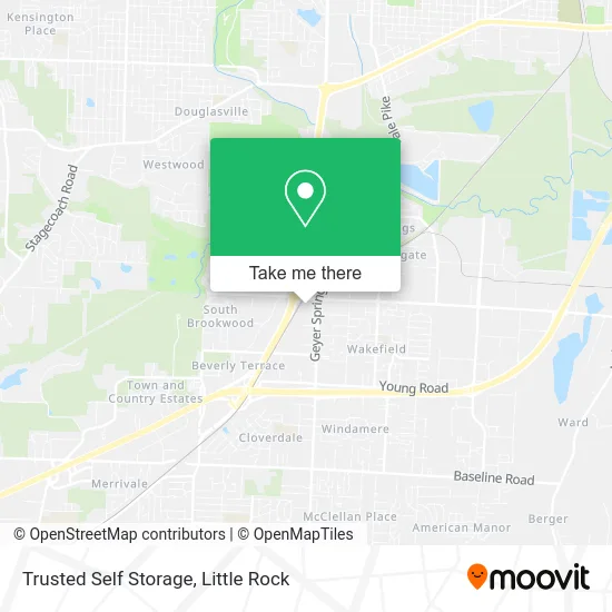 Trusted Self Storage map