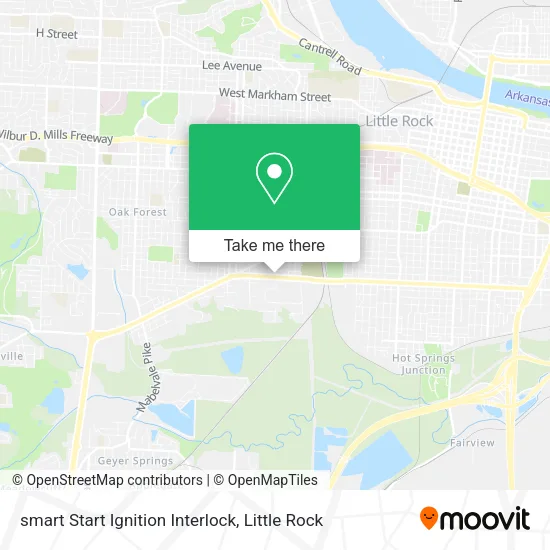 Mapa de smart Start Ignition Interlock
