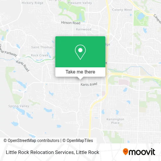 Little Rock Relocation Services map