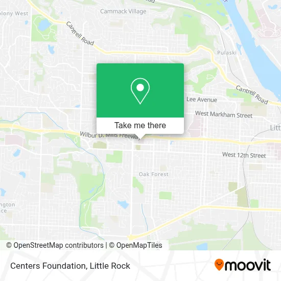 Centers Foundation map