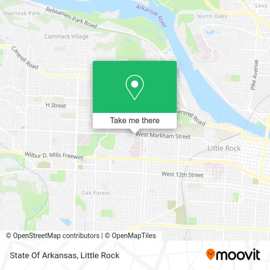 State Of Arkansas map