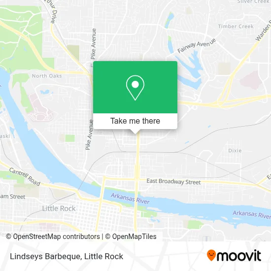 Lindseys Barbeque map