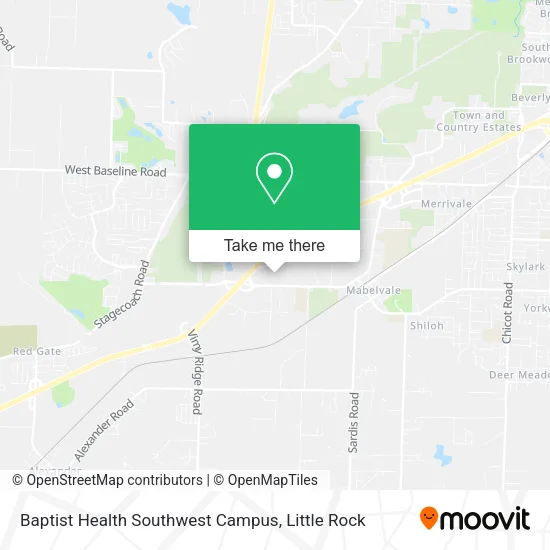 Baptist Health Southwest Campus map