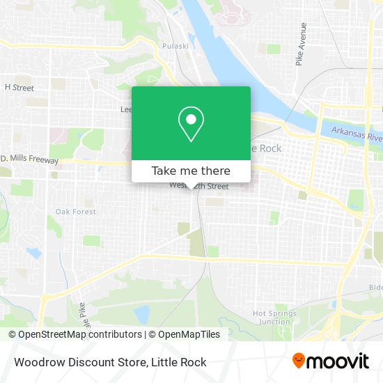 Mapa de Woodrow Discount Store