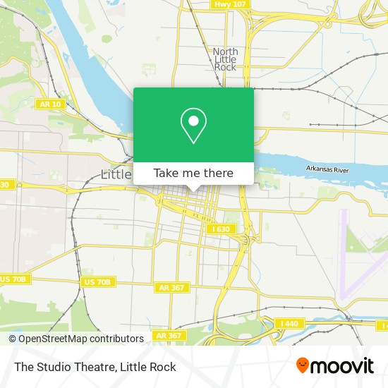 The Studio Theatre map