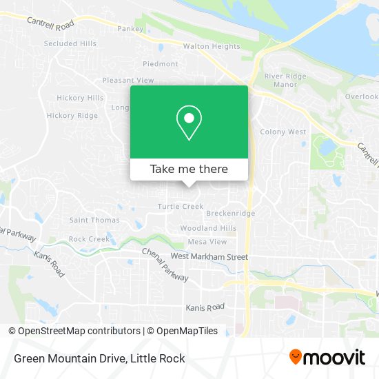 Green Mountain Drive map