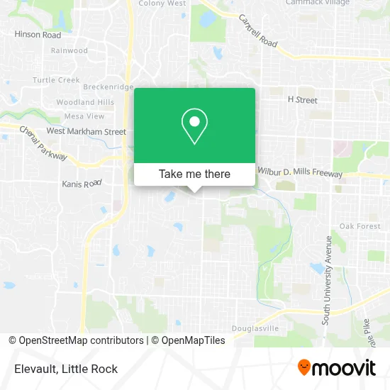 Elevault map