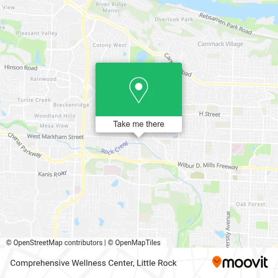 Comprehensive Wellness Center map