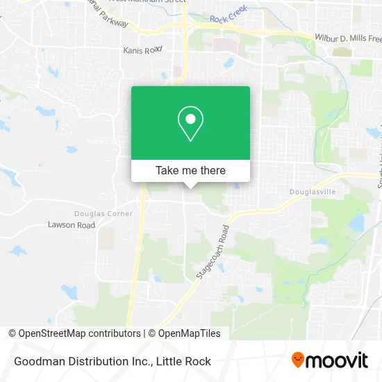 Goodman Distribution Inc. map
