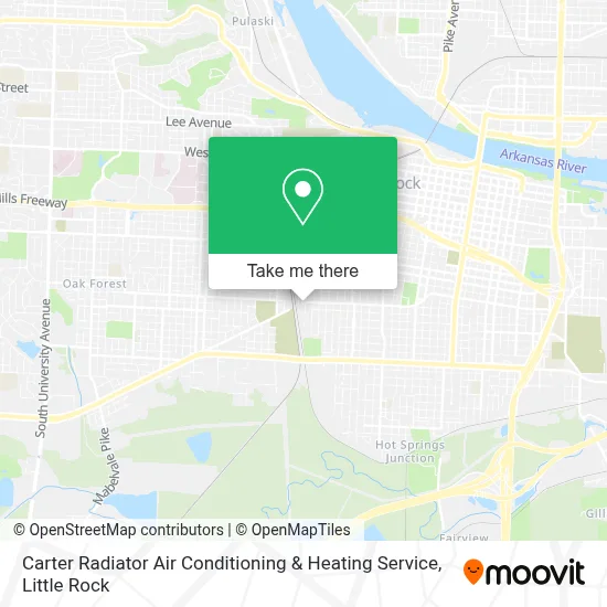 Carter Radiator Air Conditioning & Heating Service map