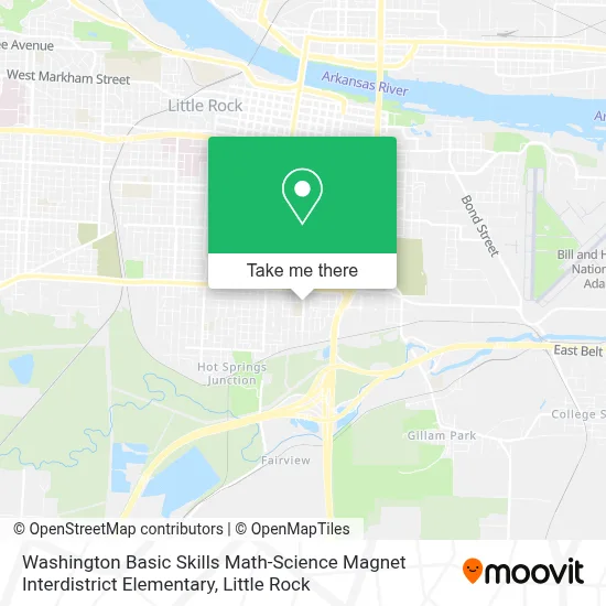Washington Basic Skills Math-Science Magnet Interdistrict Elementary map