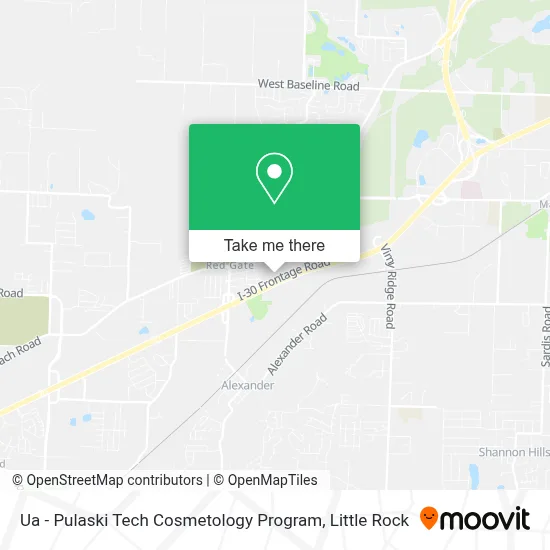 Ua - Pulaski Tech Cosmetology Program map