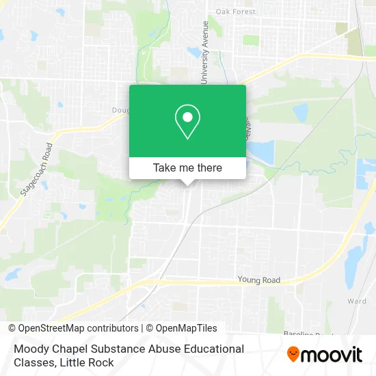 Moody Chapel Substance Abuse Educational Classes map