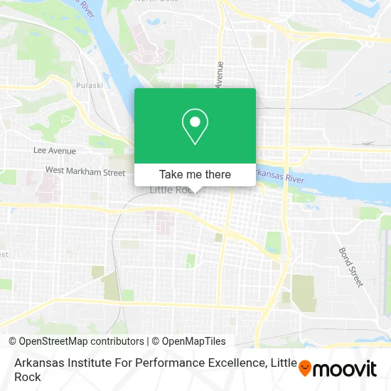 Arkansas Institute For Performance Excellence map