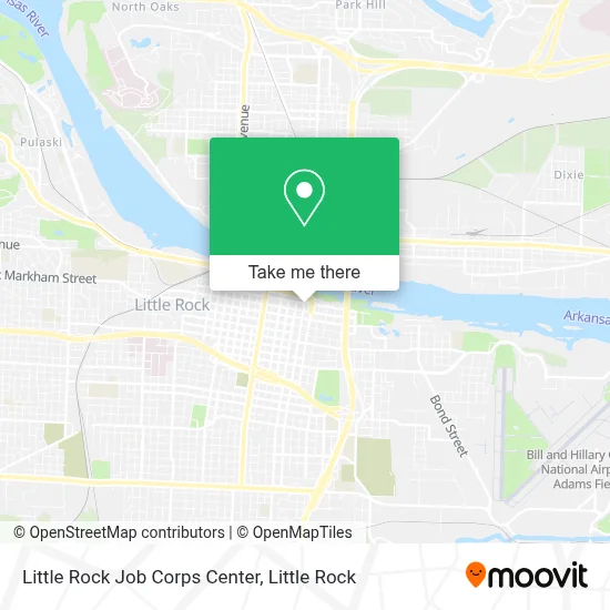 Little Rock Job Corps Center map