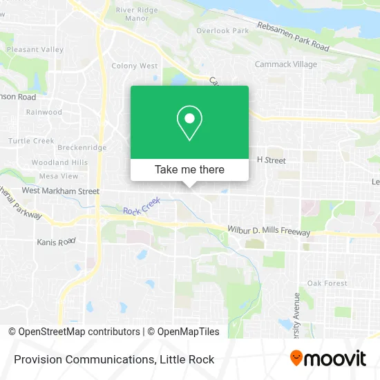 Provision Communications map