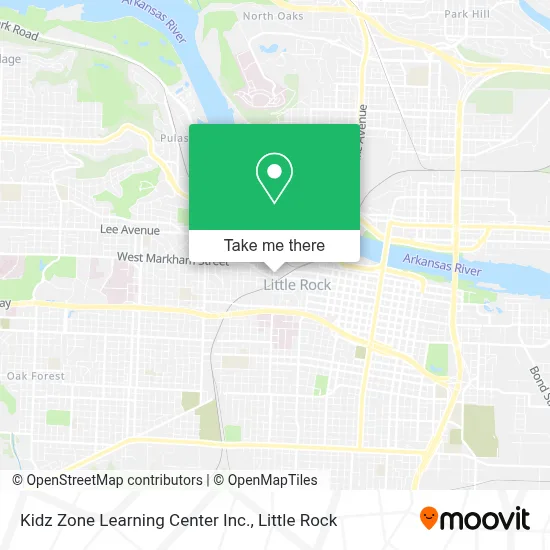Kidz Zone Learning Center Inc. map