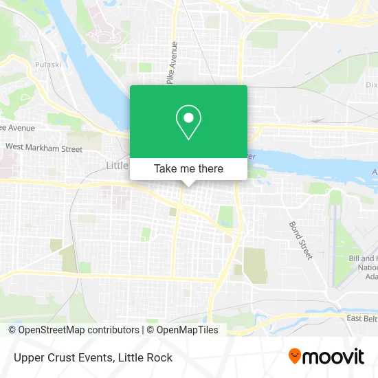 Upper Crust Events map