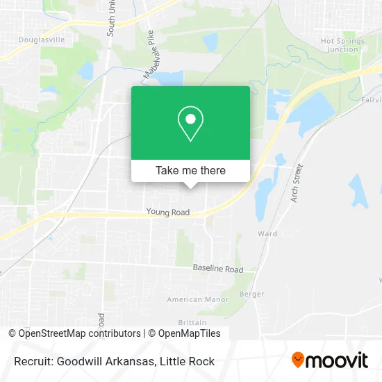 Recruit: Goodwill Arkansas map