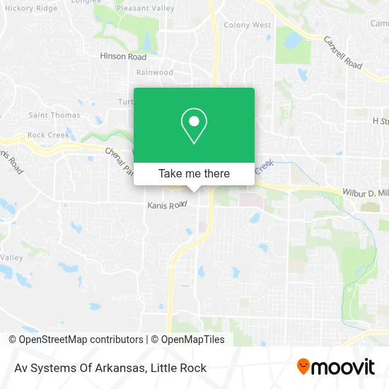 Av Systems Of Arkansas map