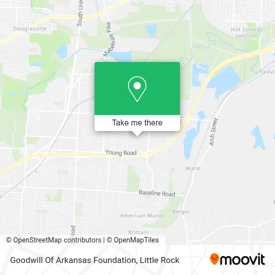 Goodwill Of Arkansas Foundation map