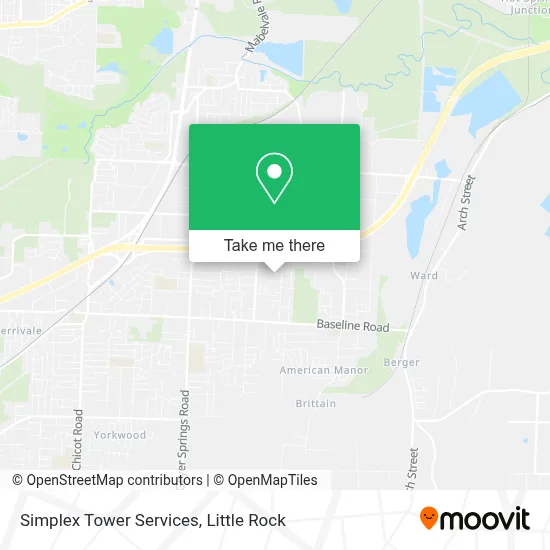 Simplex Tower Services map