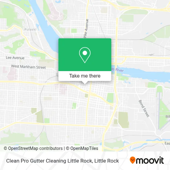 Clean Pro Gutter Cleaning Little Rock map