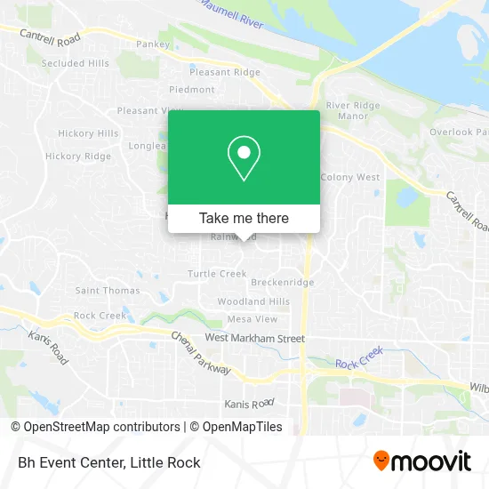 Bh Event Center map